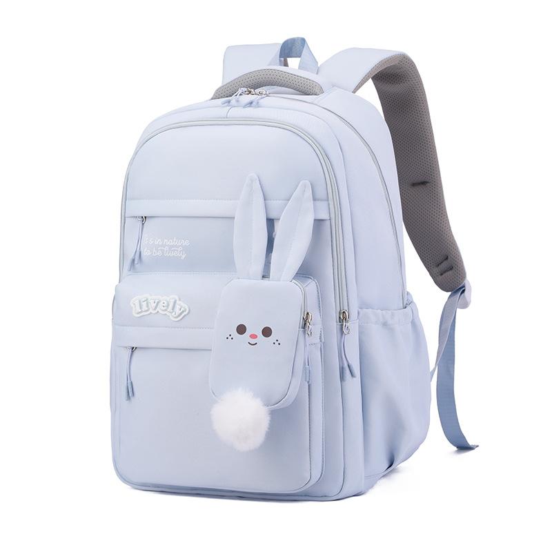 Cute Cartoon Teenager Girl Schoolbag Large Capacity Primary School Grades 3-6 Book Bag Simple Super Lightweight Junior High School Student Backpacks