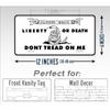 Custom Don't Tread On Me Flag License Plate Patriotic Liberty Motto Car Decor