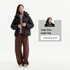 Tanboer Women's Puffy Down Jacket with Detachable Hood