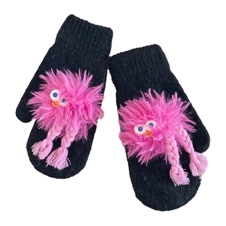 Adorkable Mittens Cute Clown Thicken Mitten Knitted Gloves Mitts Cycling Gloves