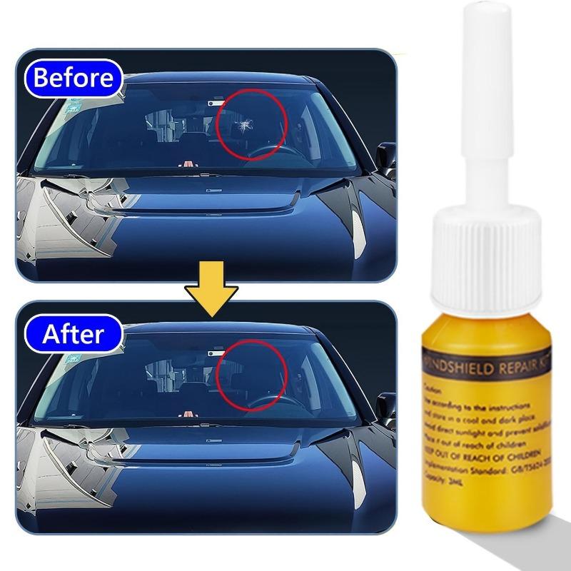 1set Auto Windshield Repair Kit - Nanofluid Filler for Chip & Star Crack Disappearance, Liquid Glass Maintenance