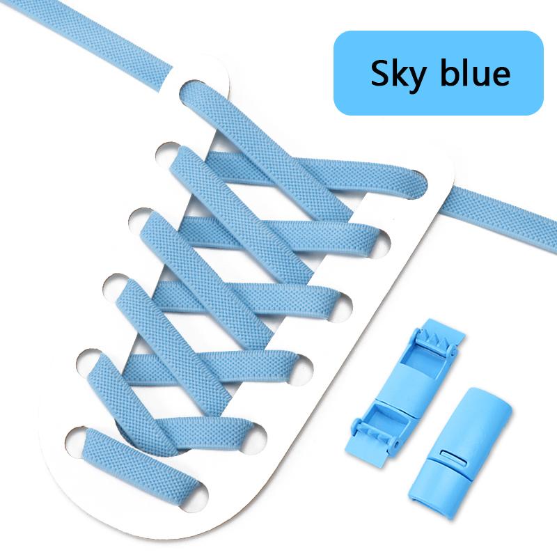 Colorful Magnetic Lock Shoelaces without ties Elastic Laces Sneakers No Tie Shoe laces Kids Adult Wide Shoelace Shoe Accessories
