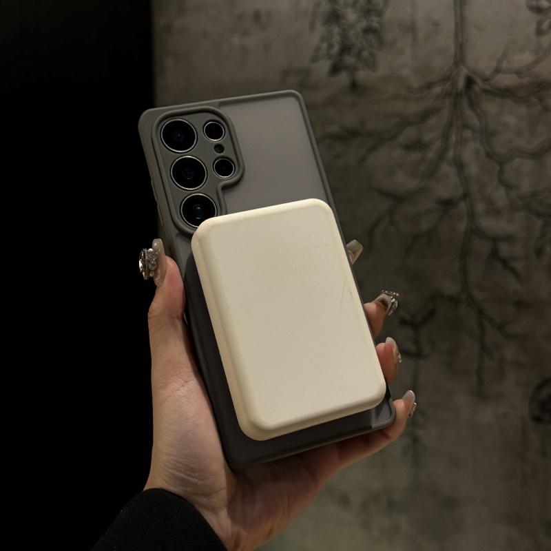 360° Rotating Stand Shockproof Matte Clear Magnetic Phone Case for Samsung S25 S23 S24 Ultra Pllus FE S25 Edge For Magsafe Cover