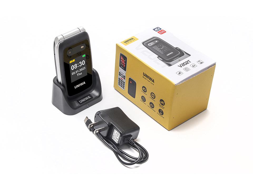 4G Dual SIM Flip Phone for Seniors with Global Bands