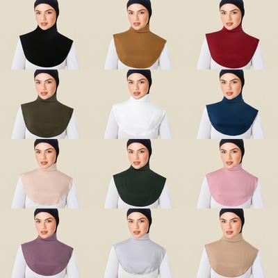 Modal Fake Collar Soft Elastic Detachable False Collars Solid Color Turtleneck High Neck Cover Women Muslim Hijab Accessories