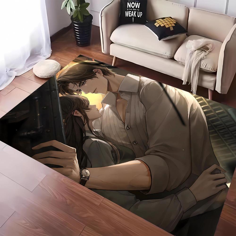 1pc Carpet Game Anime Characters Print for Home Living Room Bedroom Decor Non-slip Rug Floor Mat Comfortable Carpet for Fan Gift