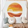 Fun-L021 Sunset Bedroom Living Room Study Background Landscaping Wall Sticker Sticker Self-adhesive