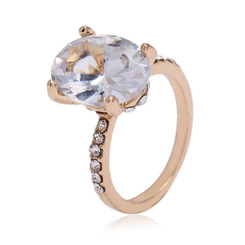 2022 Trend Oval Rhinestone Ring – Fashion-Forward Best Seller Size 17