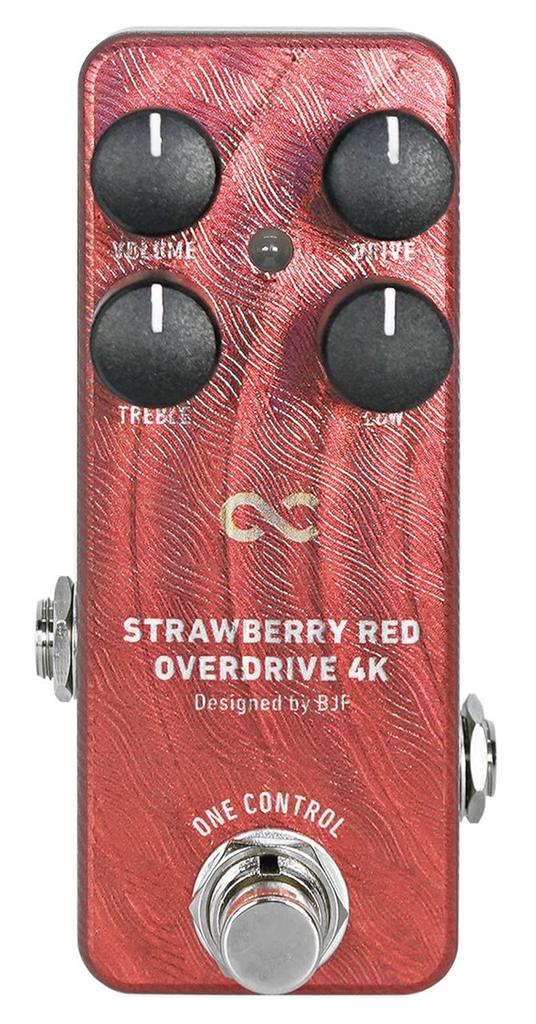 One Control STRAWBERRY RED OVERDRIVE 4K One Control Overdrive Effector