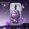 Søt 3D Kanin Sminkespeil Stativ Plating Mykt Deksel For Xiaomi Redmi Note 8 Pro 2021 Beskytt Glitter Bakdeksel På Note8 8pro