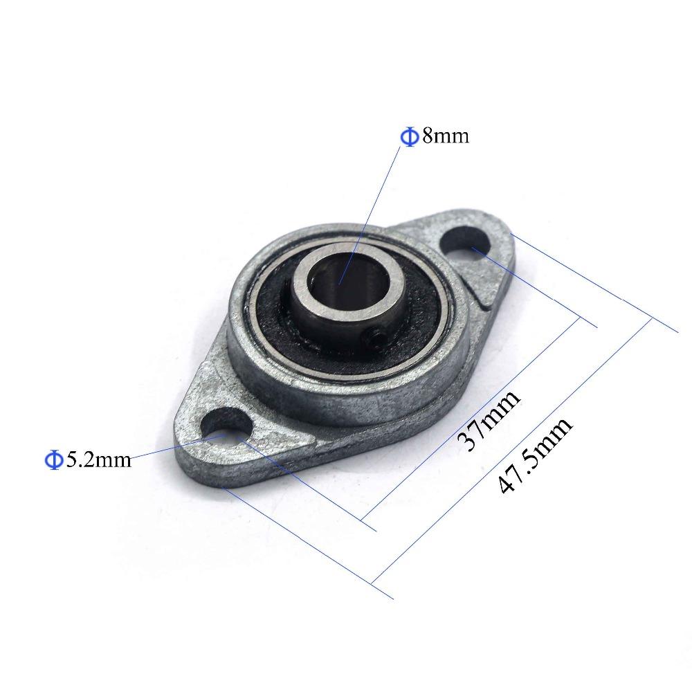 KFL08 Vertical Horizontal Zinc Alloy Mounted Bearing Mount Support Pillow Block Bearing For CNC Printer Parts