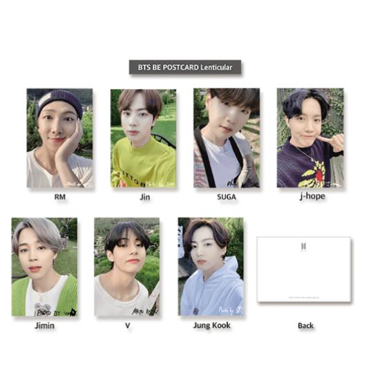 BTS BE Lenticular Postcard and Photocard