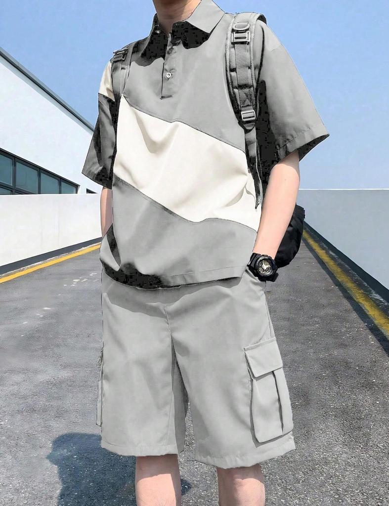 Summer Casual Sports Set - Short Sleeve & Shorts