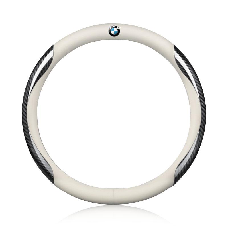 Leder Carbonfaser Auto Lenkradabdeckung Auto Zubehör Für BMW M Performance 1 3 5 7 Serie M3 M4 M5 M6 X1 X3 X5 X6 X7 E30 E34 E36 E39 E4