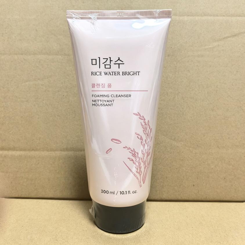 Rice Water Bright Cleansing Foam Makeup Remover and Facial Cleanser