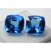 Square Cushion Cut 21.45 Ct Pair Natural CERTIFIED Blue Sapphire Loose Gemstone A-1634