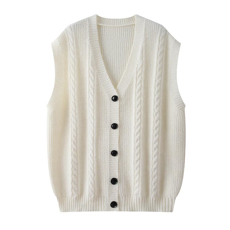 2025 Autumn Men Knitted Vest V-Neck Sleeveless Cardigan Sweater Business Casual Waistcoat Male Jumpers Stretch Sweater Vests
