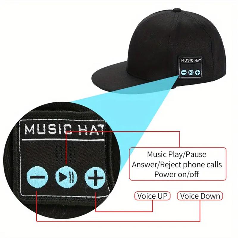 Bluetooth 5.0 Headphones Headset Baseball Cap Wireless Summer Hats With Stereo Earphone Mic Outdoor Hands-free Earbuds