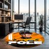Lando Norris Printed Round Rug Carpet Chair Rug Area Rug Entryway Doormats,for Office Chair Living Room Bedroom Kitchen Room.