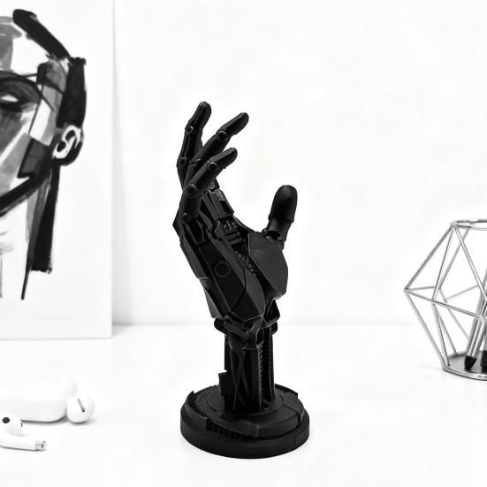 Yousheng 3D Printed Robotic Hand Statue Game Controller Stand Mechanical Hand Statue Gamepad Joystick Holder Support Rack Decoration