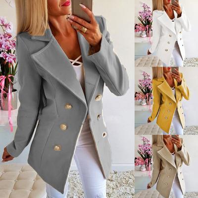 Jachetă formală din tweed cu mânecă lungă pentru femei