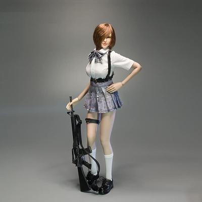 Scale Figure CDToys M015C Latest Sexy High School Girl Sailor Uniform Beautiful Fighter and Shoes Set and Weapon Not [TOYBARJAPAN] 1/6 Clothes,