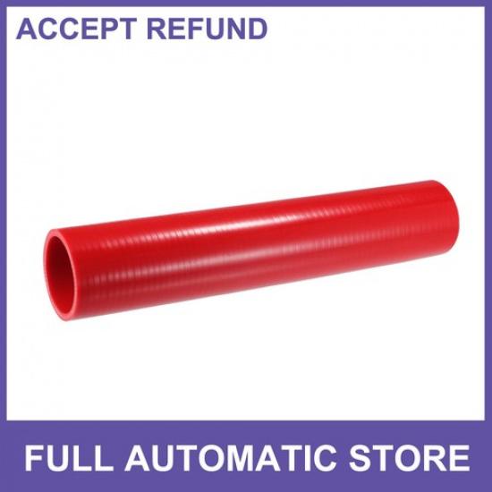 Single 12  Long 2  ID 4-Ply ICar Straight Coupler Silicone Hose Pipe Tube Red