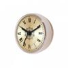 Bathroom Waterproof Suction Clock Silent Non Ticking Retro Roman Numeral Wall