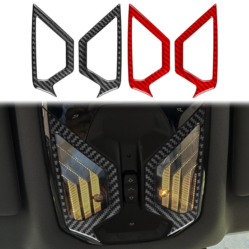 Carbon Fiber Car Interior Overhead Reading Light Frame Sticker For BMW 5 Series i5 G60 G68 2024-2025 Decorative Trim Accessories