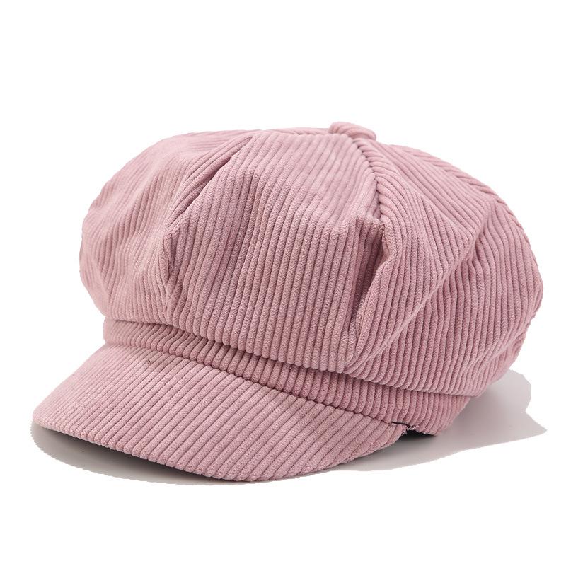 Solid Color Octagonal Hat Beret Painter Hat Outdoor Casual Style Hat for Women New Year Presents Valentine's Gifts