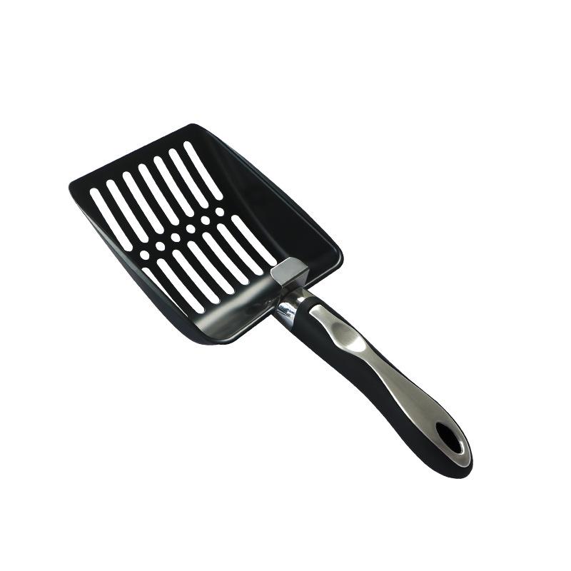 Large Stainless Steel Fine-Hole Cat Litter Scoop & Reptile Poop Shovel