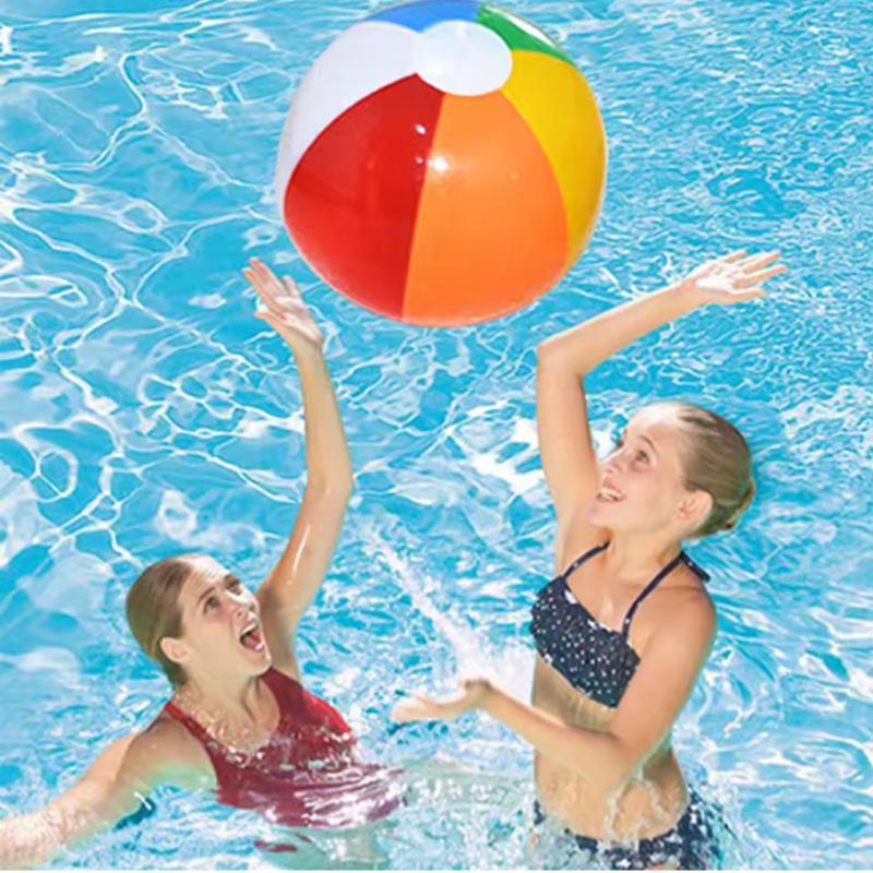 10Pcs Inflatable Beach Ball Colorful Balloons Swimming Pool Party Water Game Balloons Beach Sports Shower Ball Fun Toys for Kids