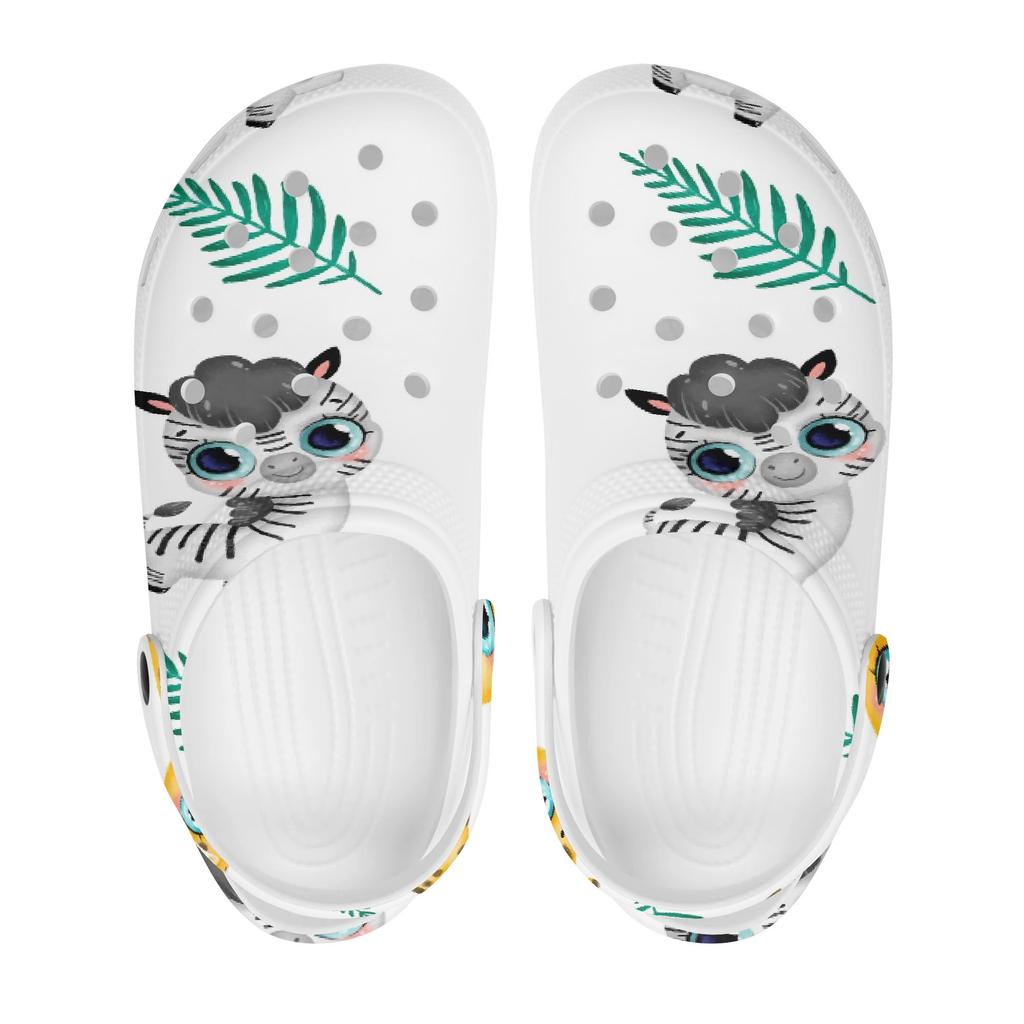 Adult Unisex Allover Printed EVA Clogs Breathable Lightweight Slip On Casual Shoes Soft Sole Summer Sandals Daily Walking