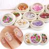 50 Pcs/Box Exquisite Nail Accessories Waterproof Wood Pulp Dried Flowers Sticker Patch for Women