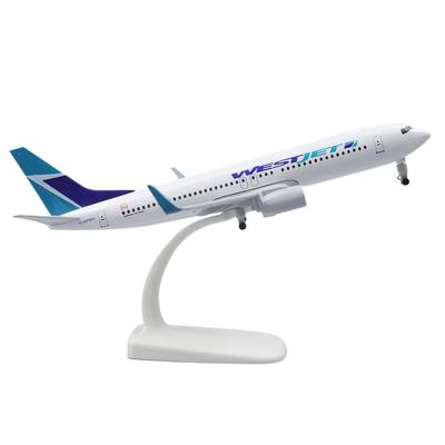 1/400 Flugzeugmodell Bausatz B737 WESTJET 737 Kanadische Fluggesellschaft Flugzeugmodell Spielzeug Legierung Metall Flugzeug mit Rädern zum Sammeln als Geschenk
