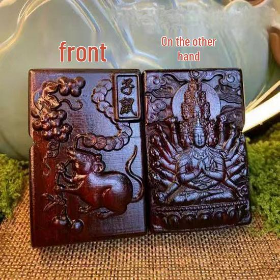 Retro Rosewood Double-Sided Windproof Wenwan Lighter