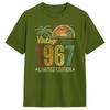 Retro 1967 59th Birthday 59 Years Old TShirt Summer 100 Cotton T Shirts For Unisexs Popular Tee Shirt Short Sleeve Y2K Funny Tees