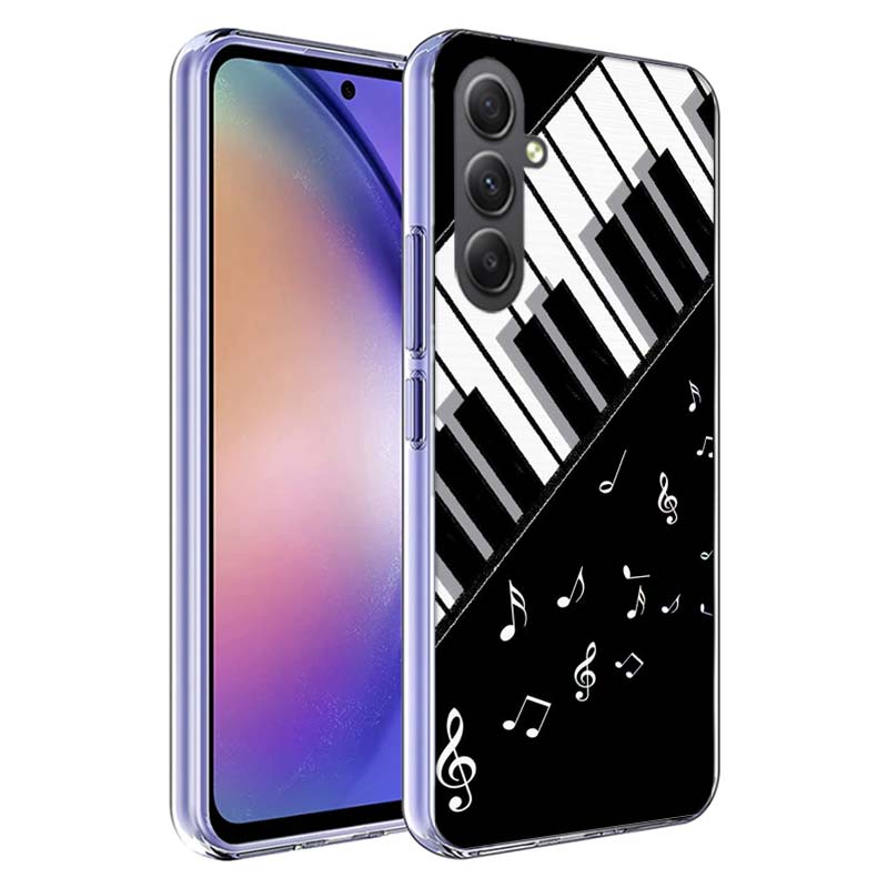 Klaviertasten Musikalische Handyhülle Für Samsung A70 A50S A40 A30 A20E A16 A26 A36 A56 A17 Galaxy Note 20 10 9 8 A71 A51 A41 A31 A21S A