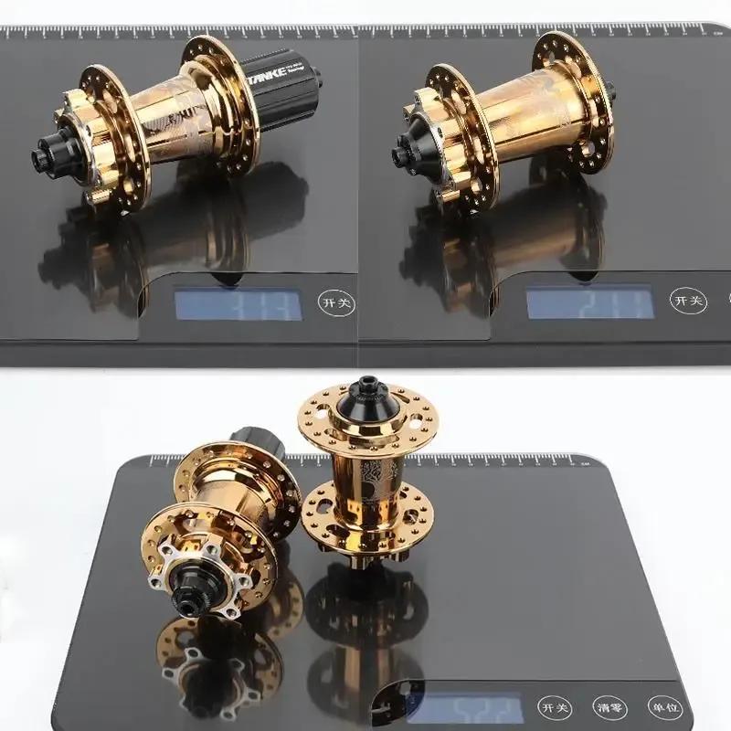 TANKE 120 Click MTB Hub 6 Bearing 32 36 Holes Mountain Bike Front Rear QR Thru-axle Exchange Bicycle Disc Brake Hubs HG MS TH390