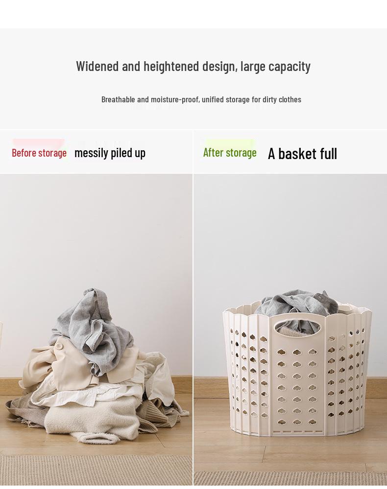 Collapsible Laundry Basket, Toy Storage, and Portable Shower Bin