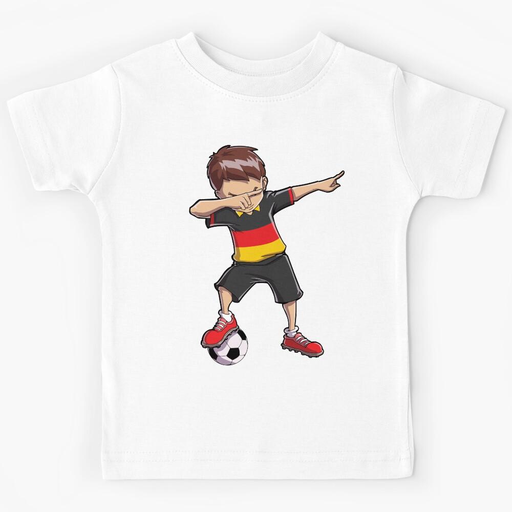 Dabbing Soccer T shirt for Boys German Germany Football Gift Kids T-Shirt 150