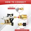 2Pcs Aluminum Water Outlet Fittings With O Rings Seals Water Outlet Fitting For High Pressure Washing Pumps Connection