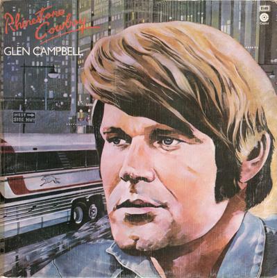 LP Record GLEN CAMPBELL - Rhinestone Cowboy ESW11430 Capitol Records 1975 UK Folk Used
