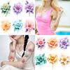 9pcs Temporary Tattoo Floral Stickers Temporary Tattoo Stickers Flower Stickers For Cheeks Chest