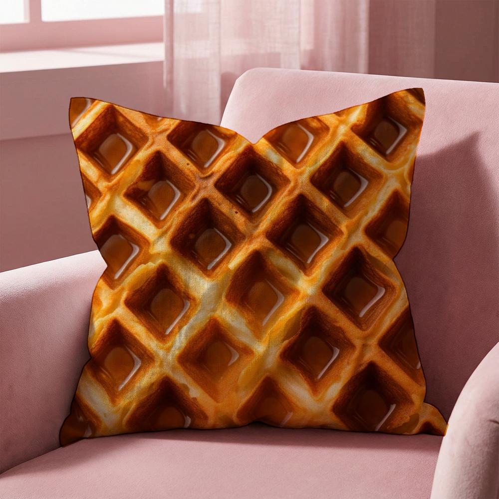 Funny Food Fried Egg Cushion Cover Multi-Scene Pillow Cover for Home & Car - Reversible, Soft & Durable for Daily Use