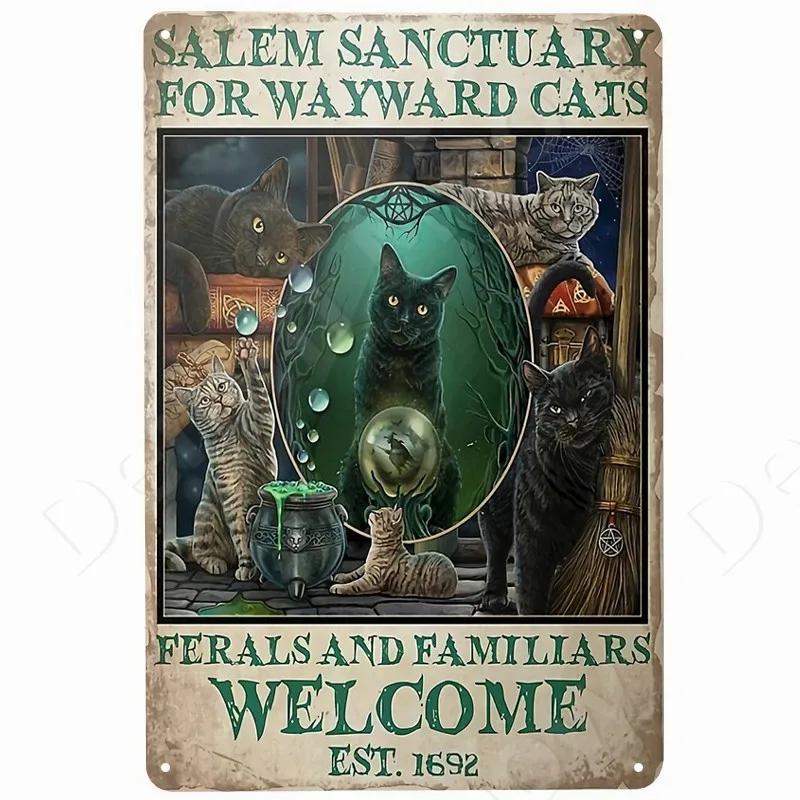 Funny Black Cat Vintage Tin Sign Remember to Wipe Metal Poster Cat Retro Plate Hello Sweet Cheeks Bathroom Decor for Bar Cafe