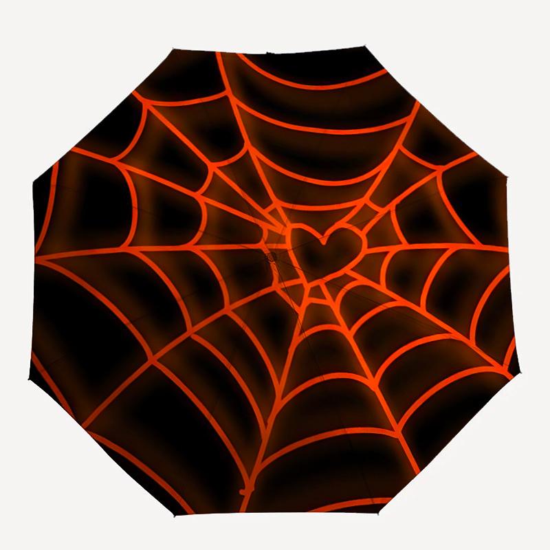 

1pc Spider Web Automatic Folding Umbrella - Compact 8-Rib Design, Durable Plastic & Iron, Lightweight for Outdoor Daily Use252
