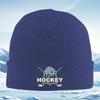 Hockey goalie mask and crossed sticks Men Women Unisex Knitted Hat Beanie Pullover Cap Winter Thermal Warm Christmas Outdoor Cyc