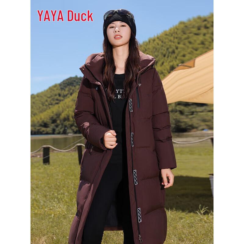 YAYA Women's Thickened Over-the-Knee Down Coat
