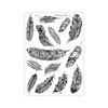 Mandala Flower Temporary Tattoo Sticker - Retro Hand & Collarbone Design